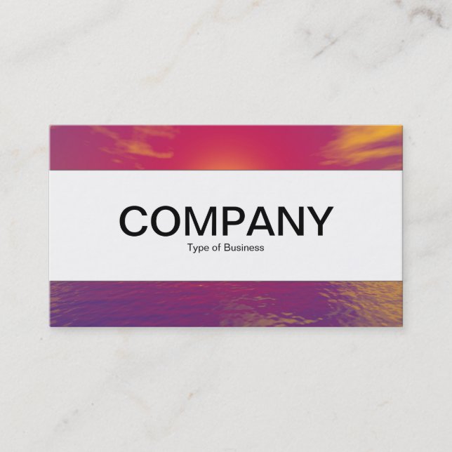 Centre Band  - Sunrise Sunset Business Card (Front)