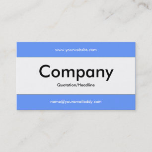 Centre Band v2 - Blue 6699FF Business Card