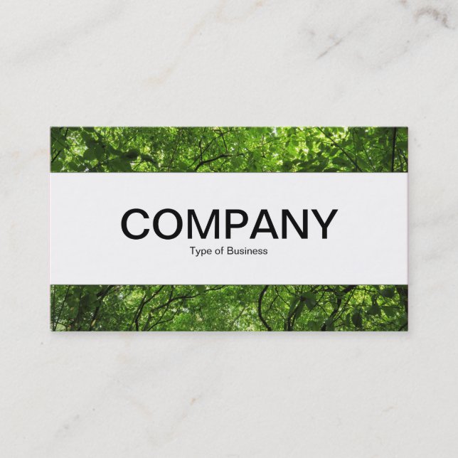 Centre Band  - Woodland Canopy Business Card (Front)