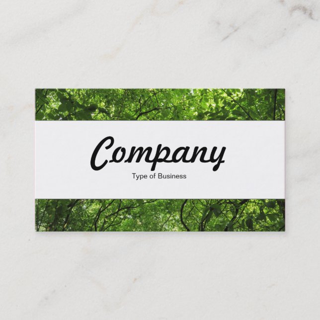 Centre Band  - Woodland Canopy Business Card (Front)