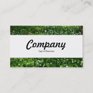 Centre Band  - Woodland Flowers Business Card