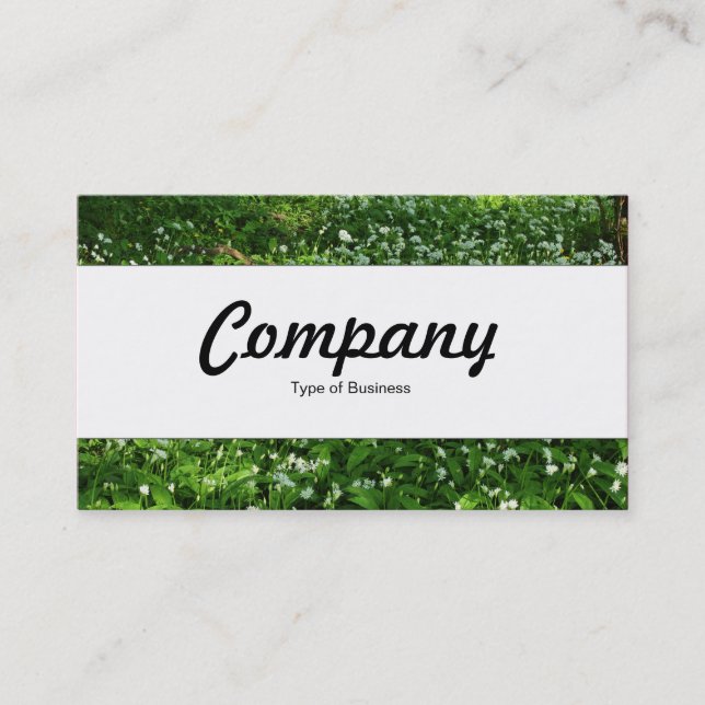 Centre Band  - Woodland Flowers Business Card (Front)