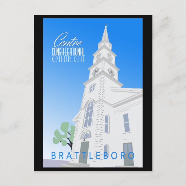 Centre Congregational Church Postcard (Front)