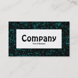 Centre Label - Abstract Lines - Moss Green Business Card