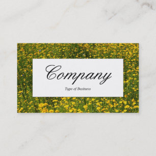 Centre Label - Bed of Yellow Daisies Business Card