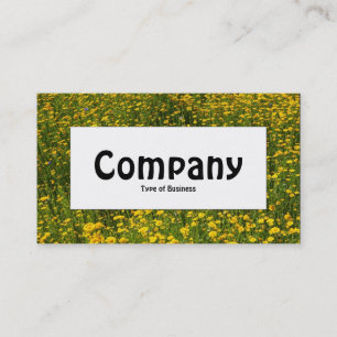 Centre Label - Bed of Yellow Daisies Business Card