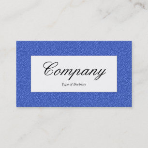 Centre Label - Blue Embossed Texture Business Card