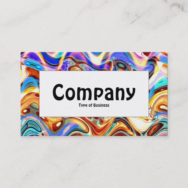 Centre Label - Colour Mix 02 Business Card (Front)