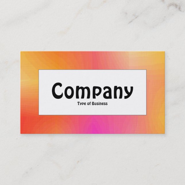 Centre Label - Colour Texture Business Card (Front)