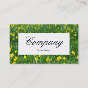 Centre Label - Daffodils/Narcissus Business Card