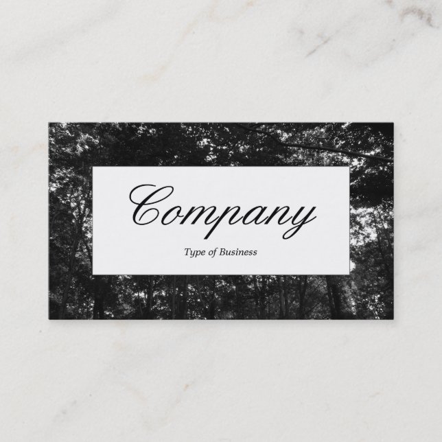 Centre Label - Forest Canopy Business Card (Front)