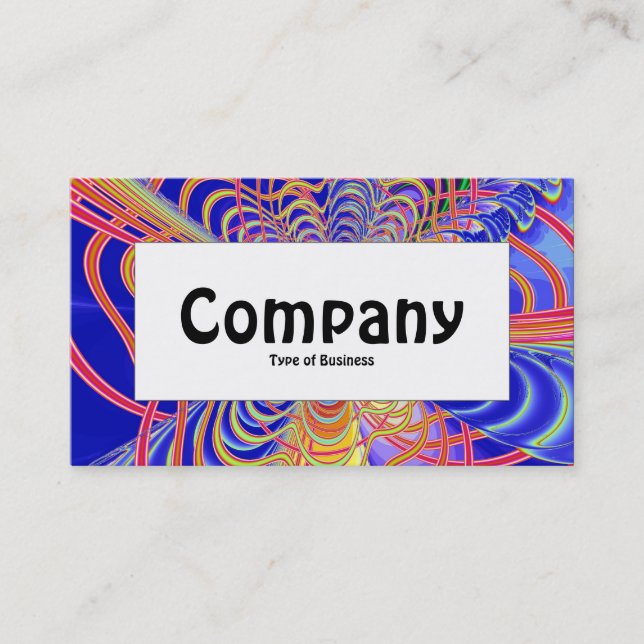 Centre Label - Fractal Abstract 061012d Business Card (Front)