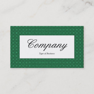 Centre Label - Green Fabric Texture Business Card