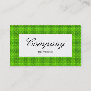 Centre Label - Green Fabric Texture Business Card