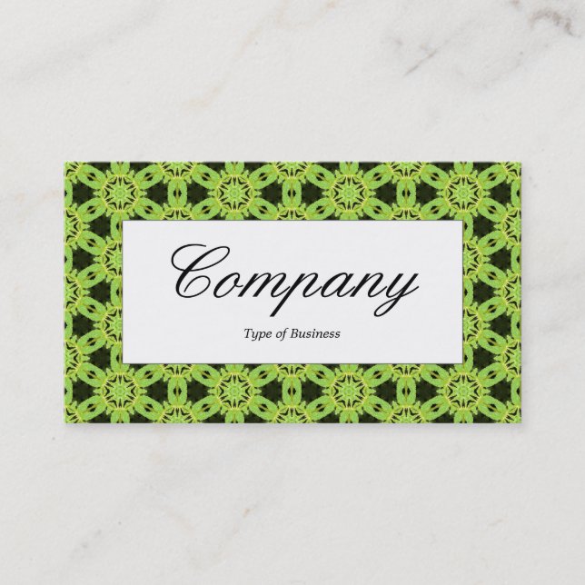 Centre Label - Green Leaf Terrazzo Business Card (Front)