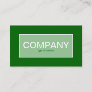 Centre Label II - Faded Green with Green 006600 Business Card