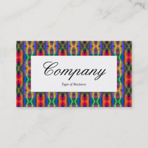 Centre Label - Intergalactic Tartan Business Card