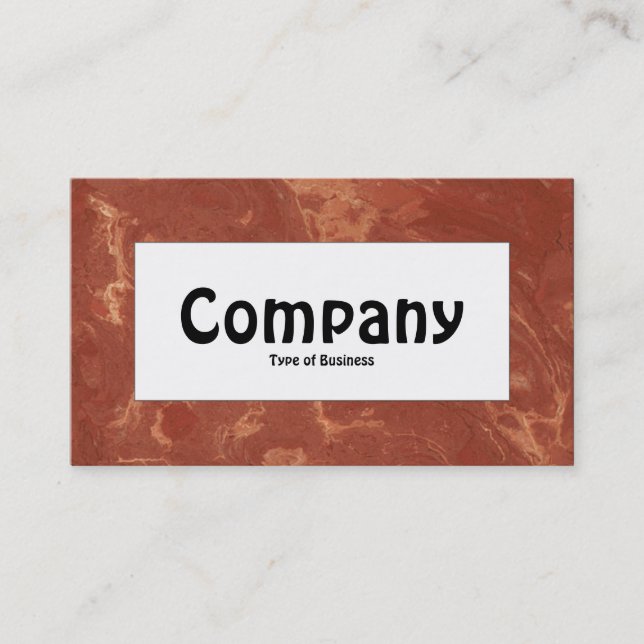 Centre Label - Marble 01 Business Card (Front)