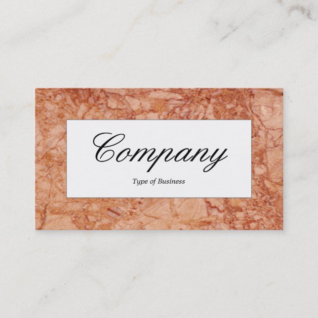 Centre Label - Marble 02 Business Card (Front)