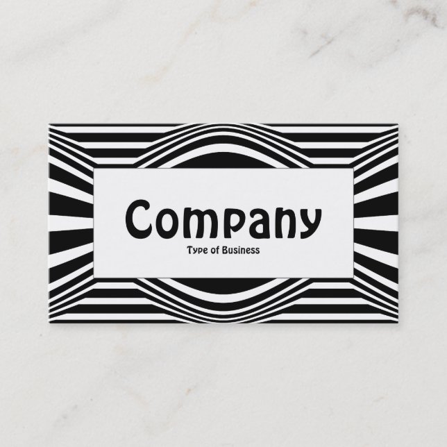 Centre Label - Op Art II 01 Business Card (Front)