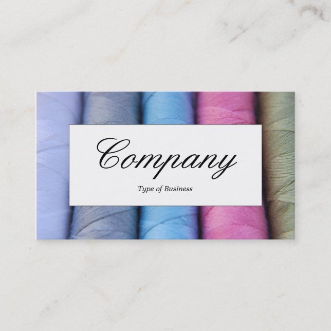 Centre Label - Reels of Cotton Business Card (Front)