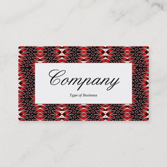 Centre Label - Ruby Flame Business Card (Front)