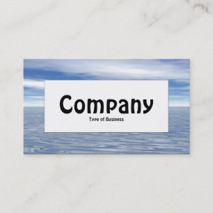 Centre Label - Sea and Sky Business Card