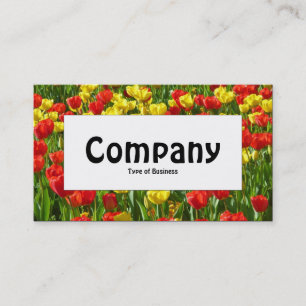 Centre Label - Sea of Tulips III Business Card