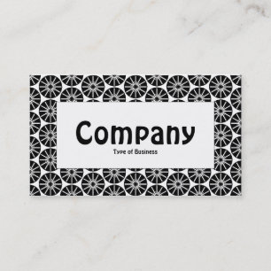 Centre Label - Star Wheel - Black Business Card