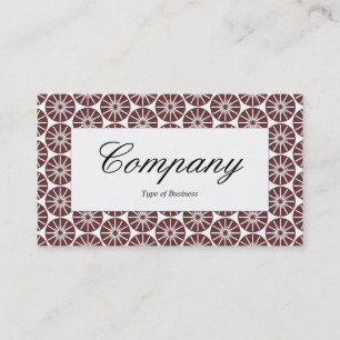 Centre Label - Star Wheel - Brown Business Card