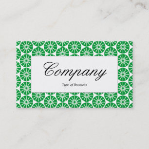 Centre Label - Star Wheel - Green Business Card