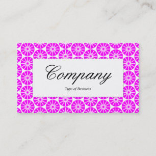 Centre Label - Star Wheel - Magenta Business Card