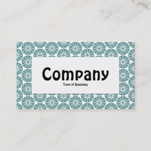 Centre Label - Star Wheel - Ocean Green Business Card