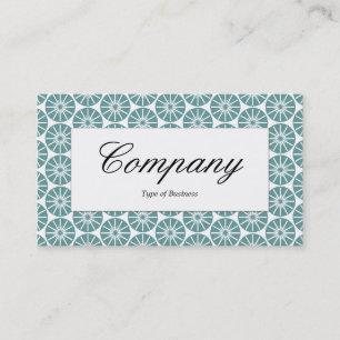 Centre Label - Star Wheel - Ocean Green Business Card