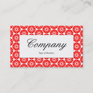 Centre Label - Star Wheel - Red Business Card