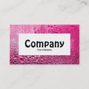 Centre Label - Steamy Pink Business Card