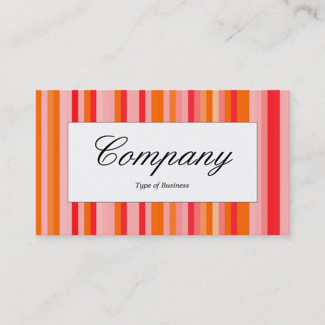 Centre Label - Stripes 01 Business Card (Front)