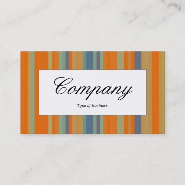 Centre Label - Stripes 03 Business Card (Front)