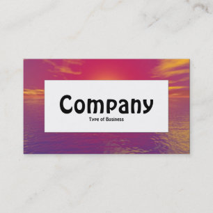 Centre Label - Sunrise Sunset Business Card