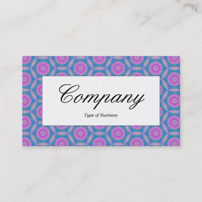 Centre Label - Terrazzo Pattern Business Card (Front)