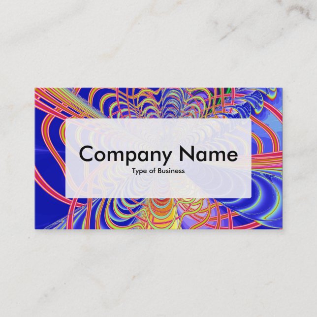 Centre Label v3 - Fractal Abstract 061012d Business Card (Front)