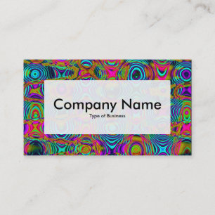 Centre Label v3 - Fractal Abstract 191111a Business Card