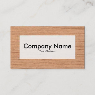 Centre Label v3 - Wood 06 Business Card
