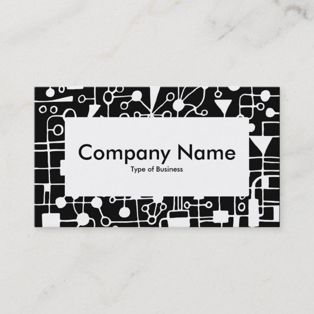 Centre Label v4 - Abstract 090112 Business Card (Front)
