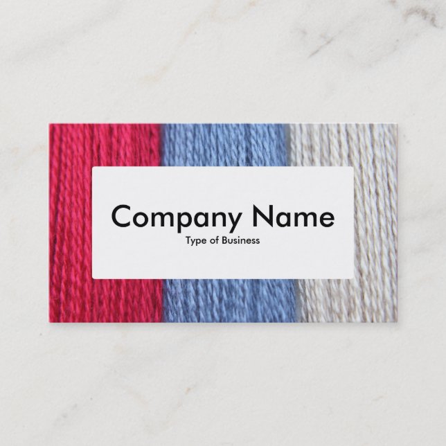 Centre Label v4 - Darning Thread Business Card (Front)