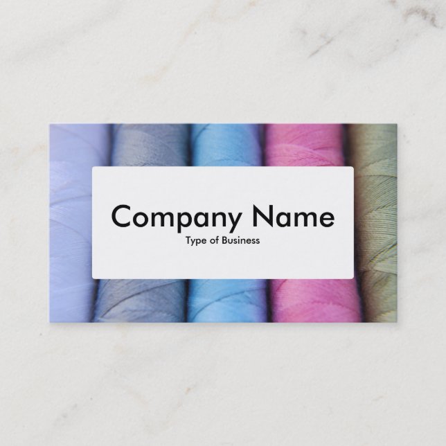 Centre Label v4 - Reels of Cotton Business Card (Front)