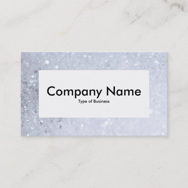 Centre Label v4 - Soap Bubbles Business Card (Front)