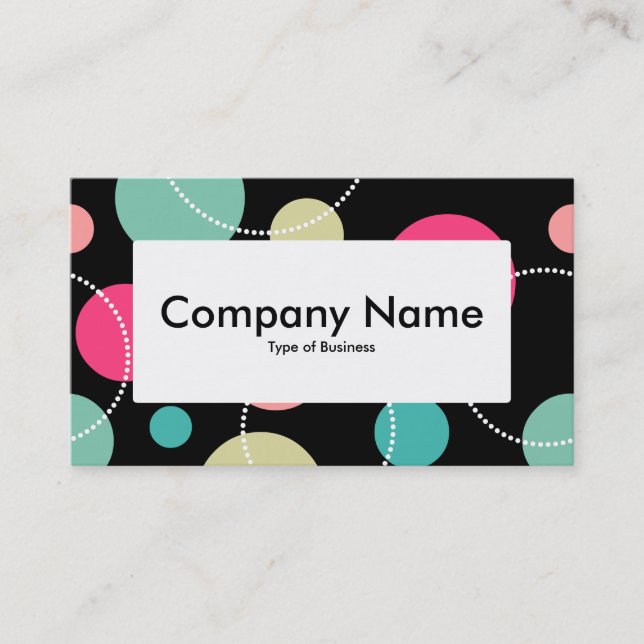 Centre Label v4 - Spots & Circles 150816 Business Card (Front)