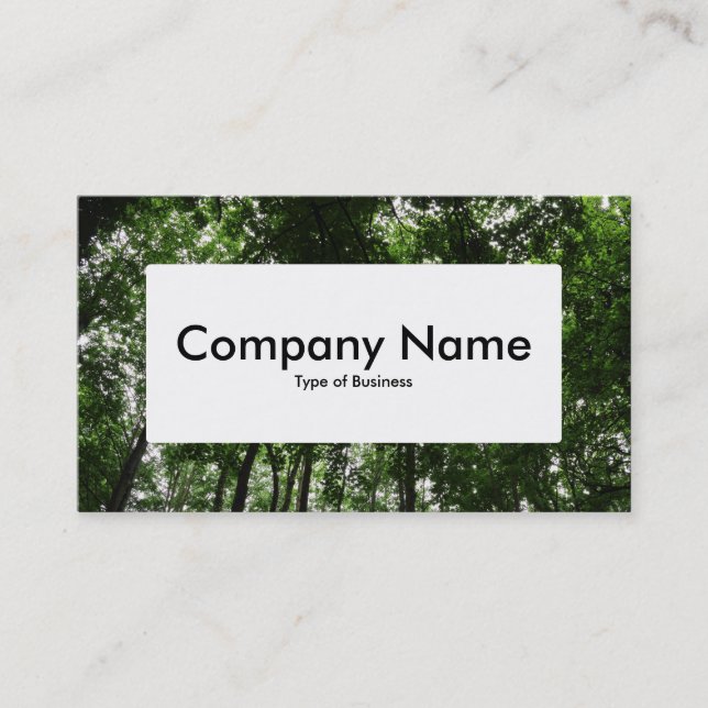 Centre Label v4 - Woodland Canopy 01 Business Card (Front)