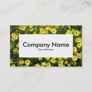 Centre Label v4 - Yellow Daisies Business Card